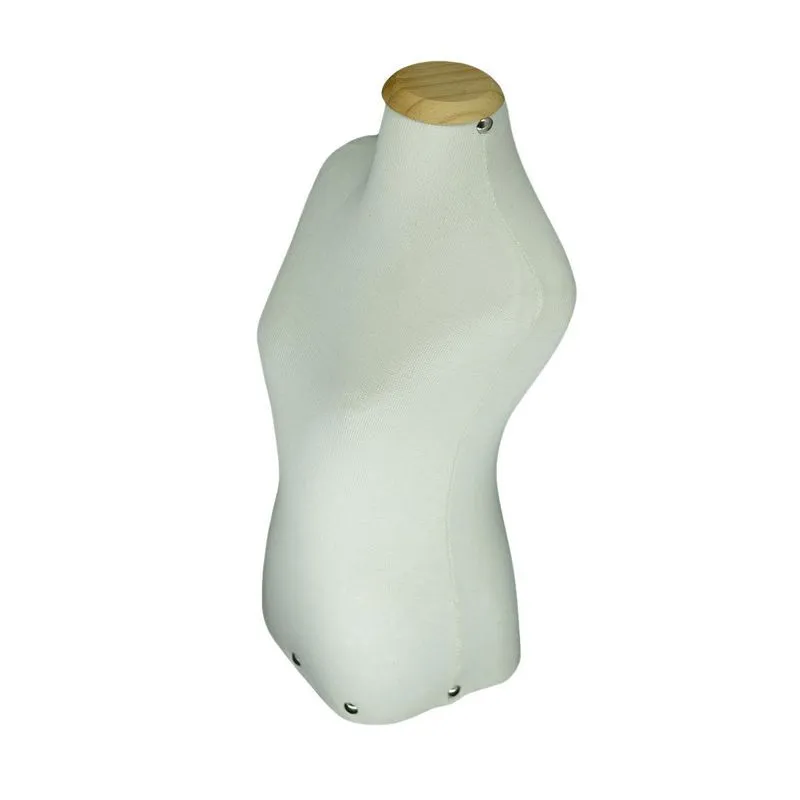 Busto Forrado Bijuteria Grande Branco