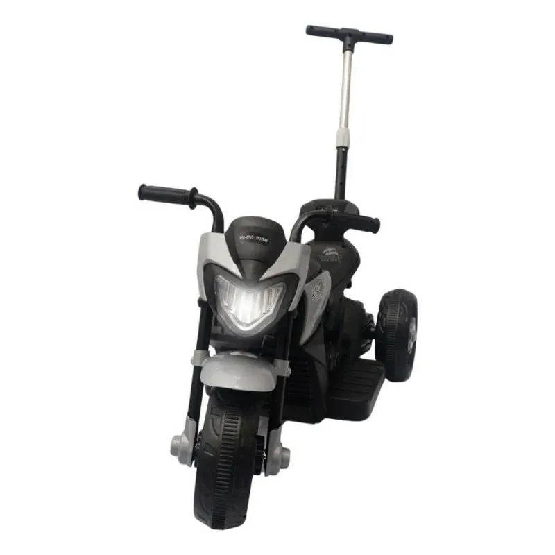 Moto Elétrica Infantil Mini Moto Esportiva Com Motor 380w Cinza Unitoys