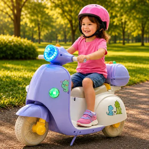 Moto Elétrica Infantil Baby Dino - Azul Claro