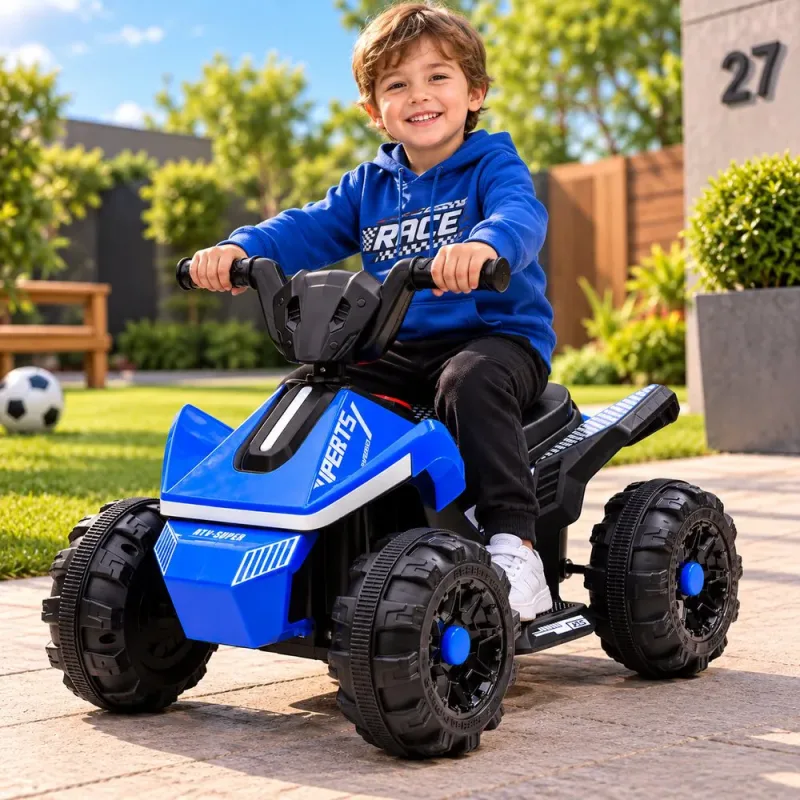 Quadriciclo Elétrico Infantil 6V Super Future - Azul