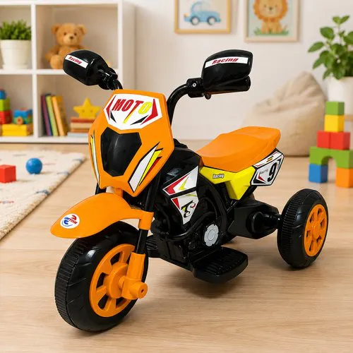 Moto Elétrica Infantil Cross com Luz - Laranja