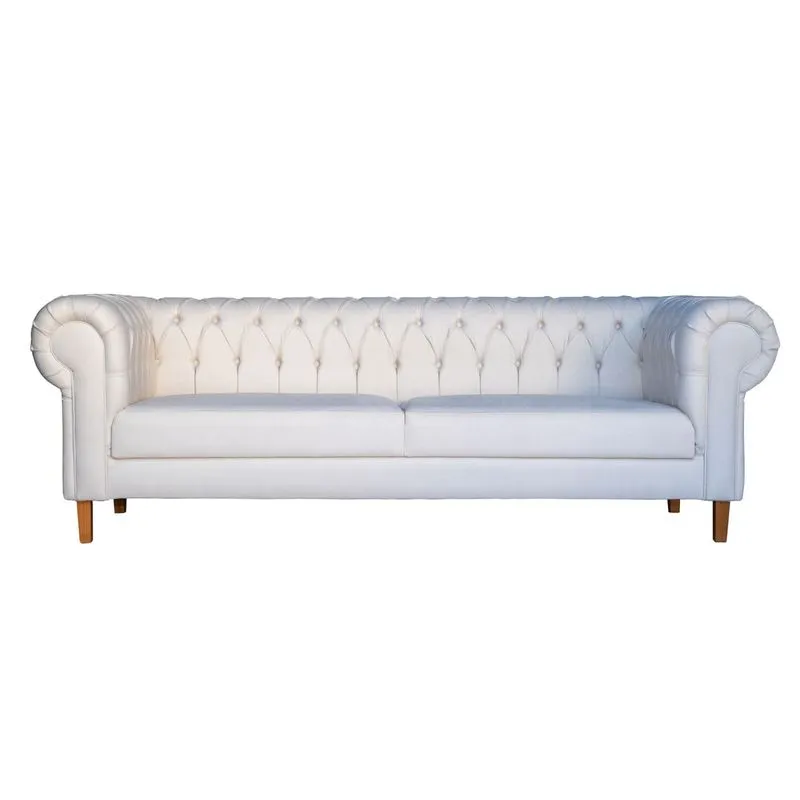 Sofa 3 Lugares Guaramiranga 240cm Linho Off White 250 Marco Zero Moveis