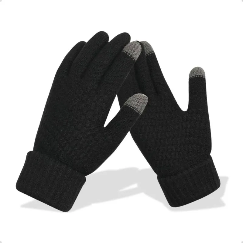 Luva De Frio Inverno Lã Térmica Forrada Quentinha Touch Screen Celular Tablet Notebook Adulto