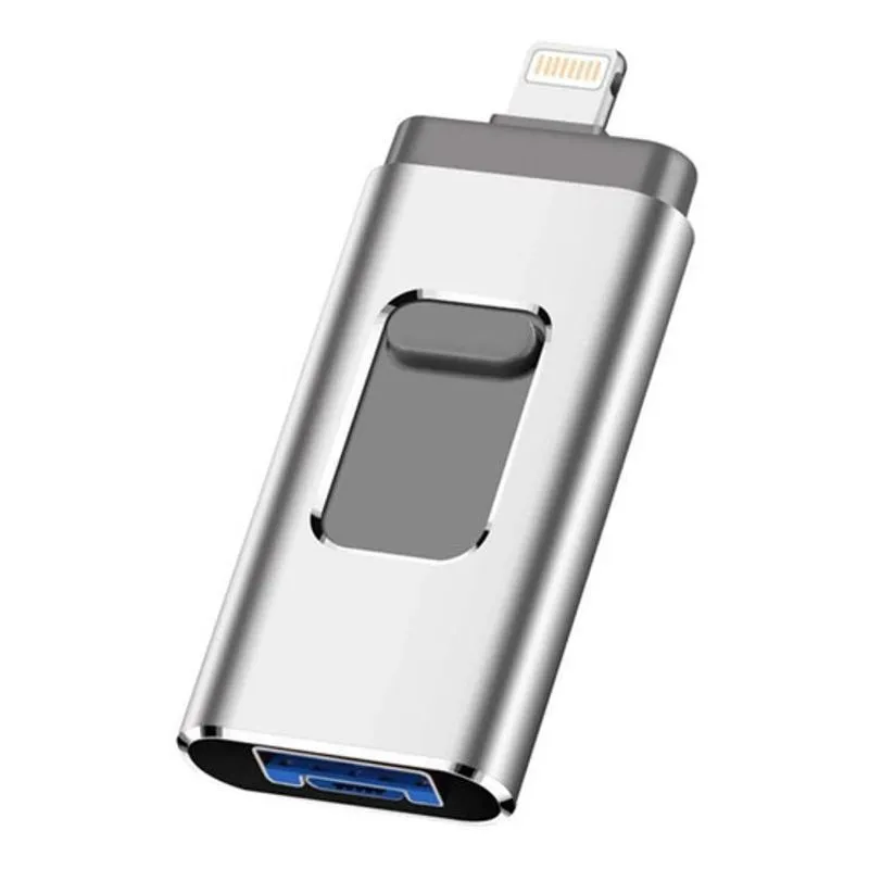 Pendrive Lightning Para Iphone/ipad 32gb 2.0 Prateado
