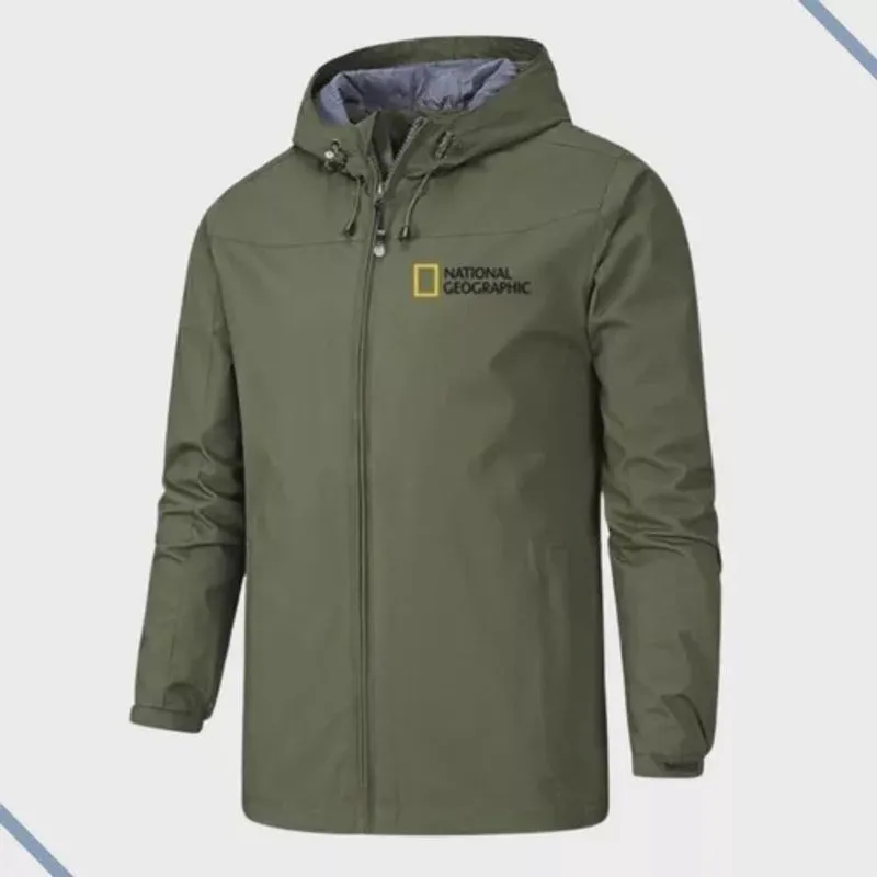 Jaqueta Com Capuz Impermeável, Trilha, Pesca, Bike E Casual