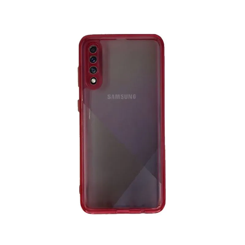 Case Capa Capinha Transparente c/ Borda Colorida Samsung A50S/A50/A30S