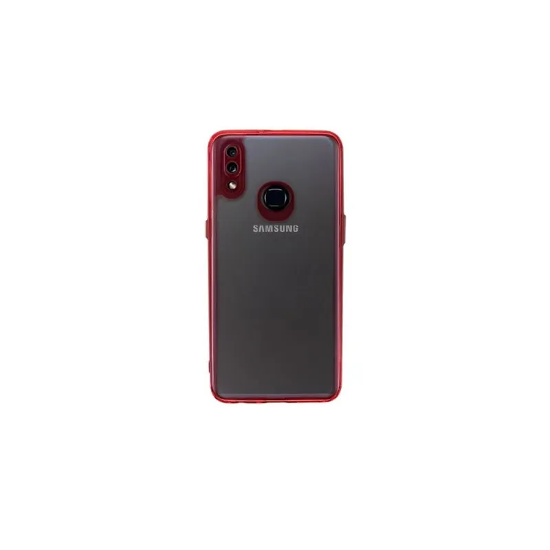 Case Capa Capinha Transparente c/ Borda Colorida Para Samsung A10S