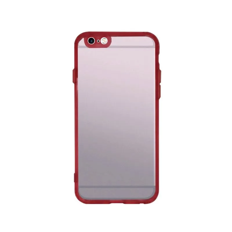 Case Capa Capinha Transparente c/ Borda Colorida Para Iphone 6G/6S
