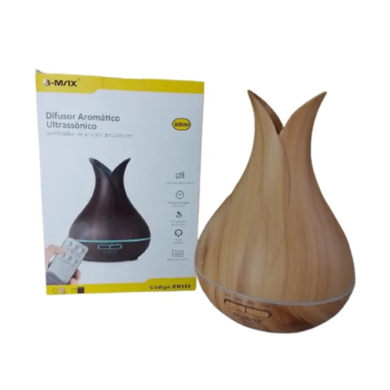 Difusor Aromático Ultrassônico com Led USB 400ml BM088