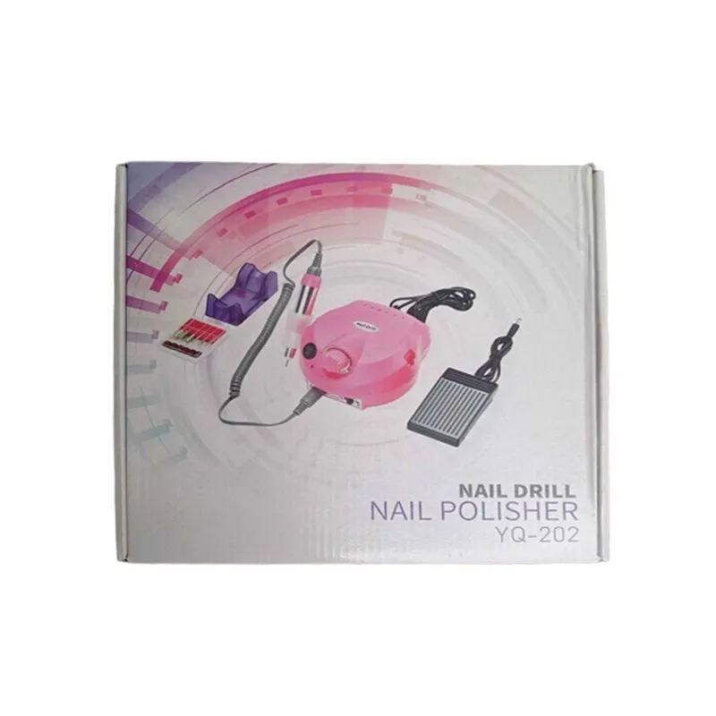 Lixadeira de Unha Elétrica com Pedal Profissional Nail Polisher YQ-202