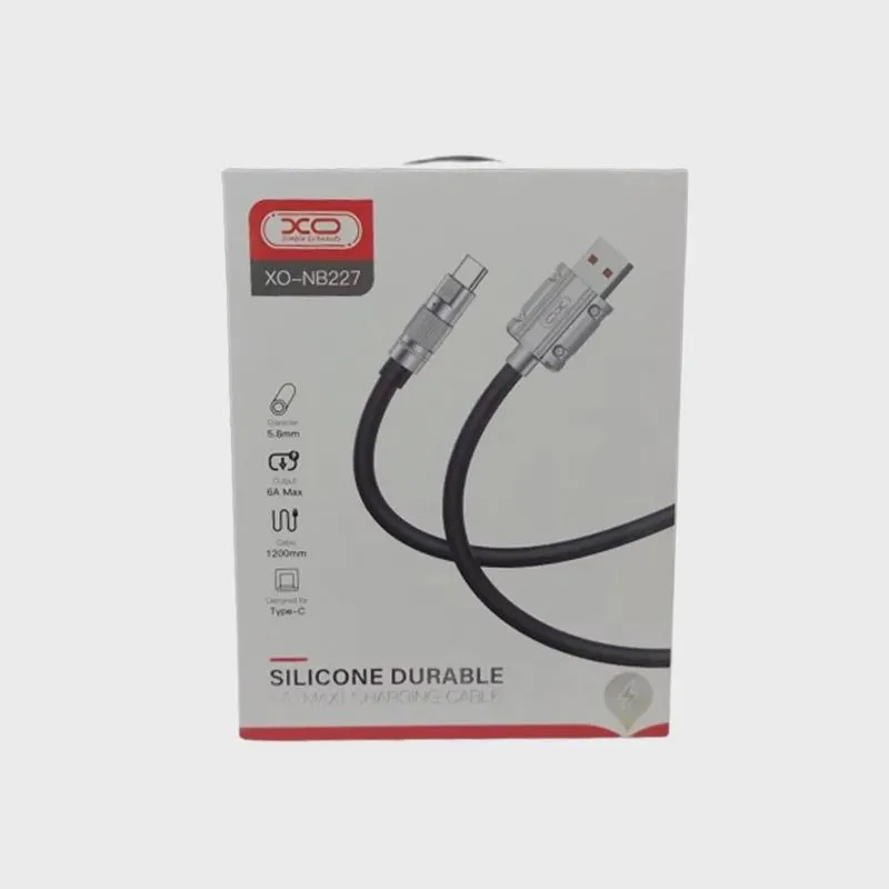 Cabo de Silicone Resistente USB Tipo-C XO-NB227