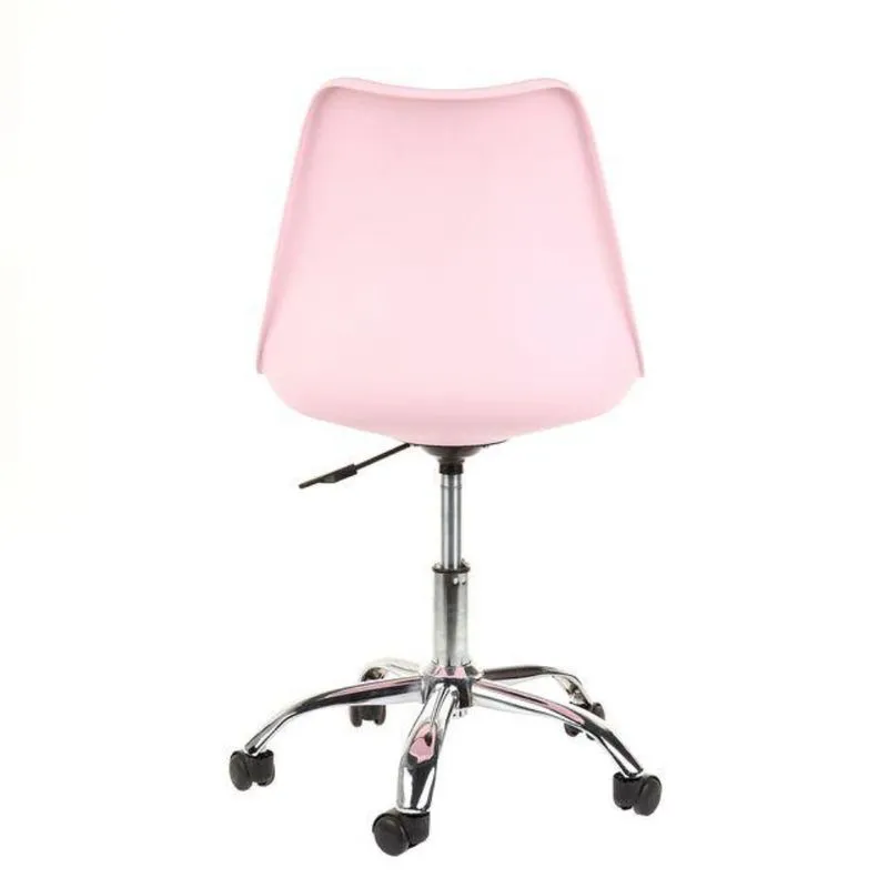 Cadeira de Escritorio Giratoria Tulip Rosa
