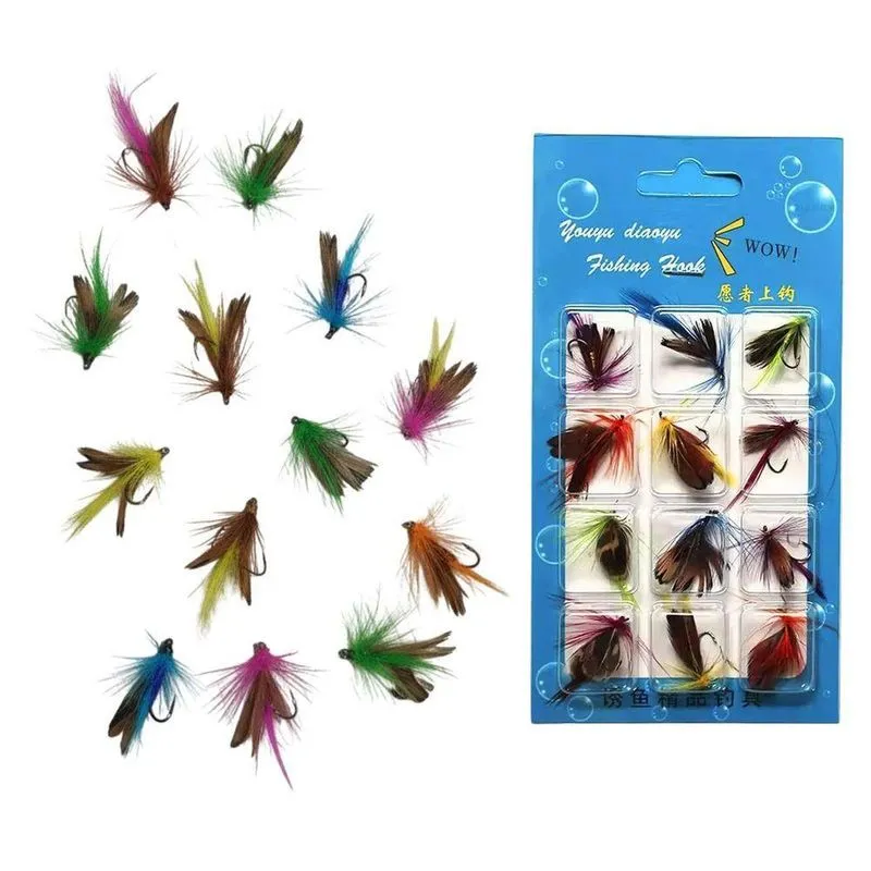Isca De Pesca Mosca Artificial 12 Colorido