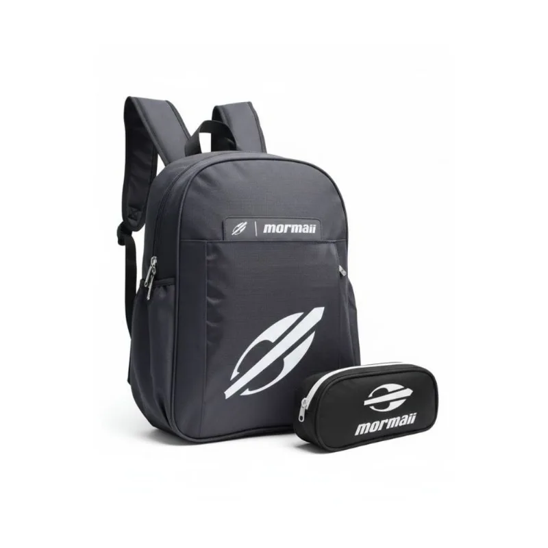 Kit Mochila Masculina Casual Reforçada Espaço Notebook E Estojo Mormaii