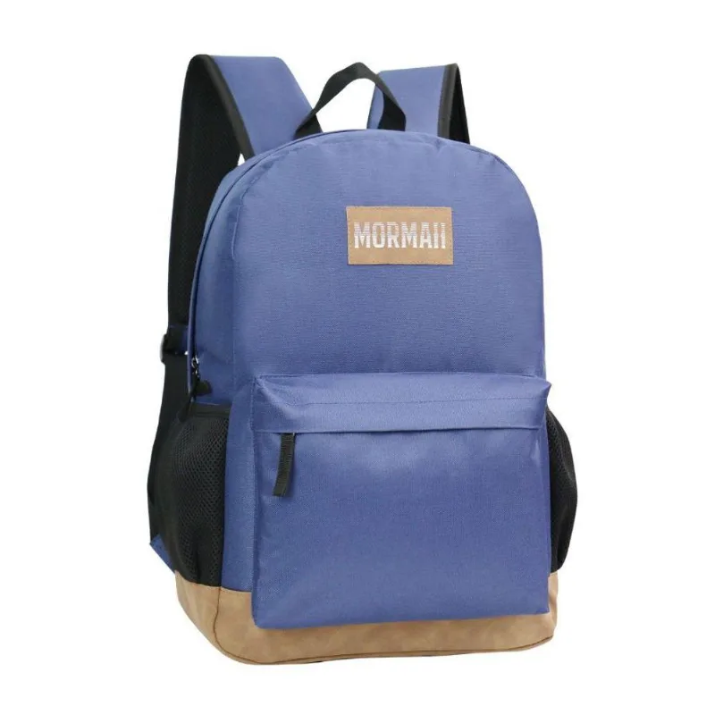 Mochila Masculina Mormaii Mor-2711 Em Poliéster Com Logo Em Pu Azul