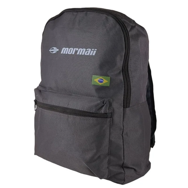 Mochila Casual Mormaii Brasil Copa Poliester Tamanho Unico Cinza Unissex