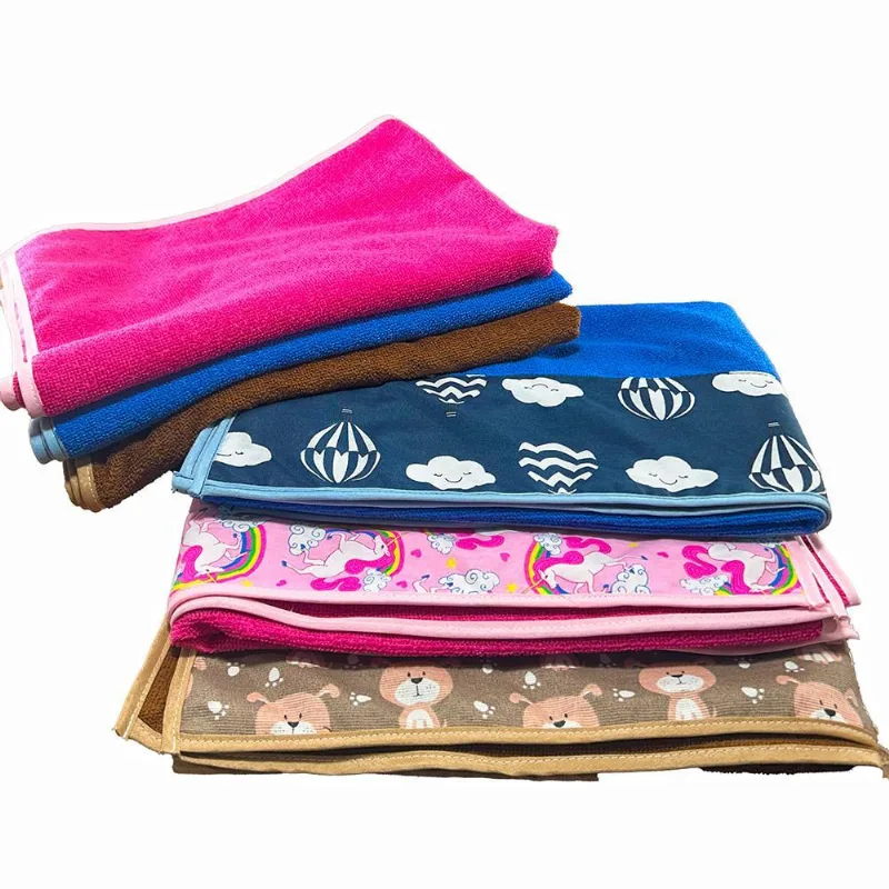 Kit 05 Pçs Toalha Splash Pet 3 Pink + 2 Azul
