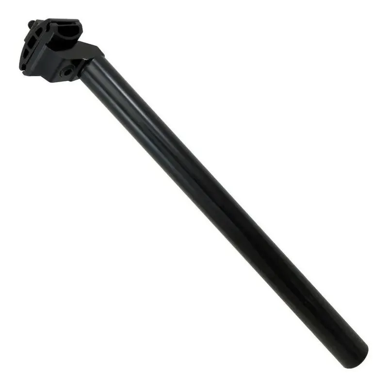 Canote Selim 40cm Com Carrinho 27.2mm Alumínio Preto Bike