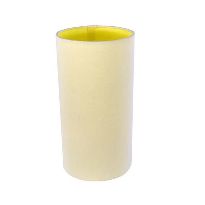 Cúpula Cilindrica Para Abajur Bege Encaixe 4 Cm