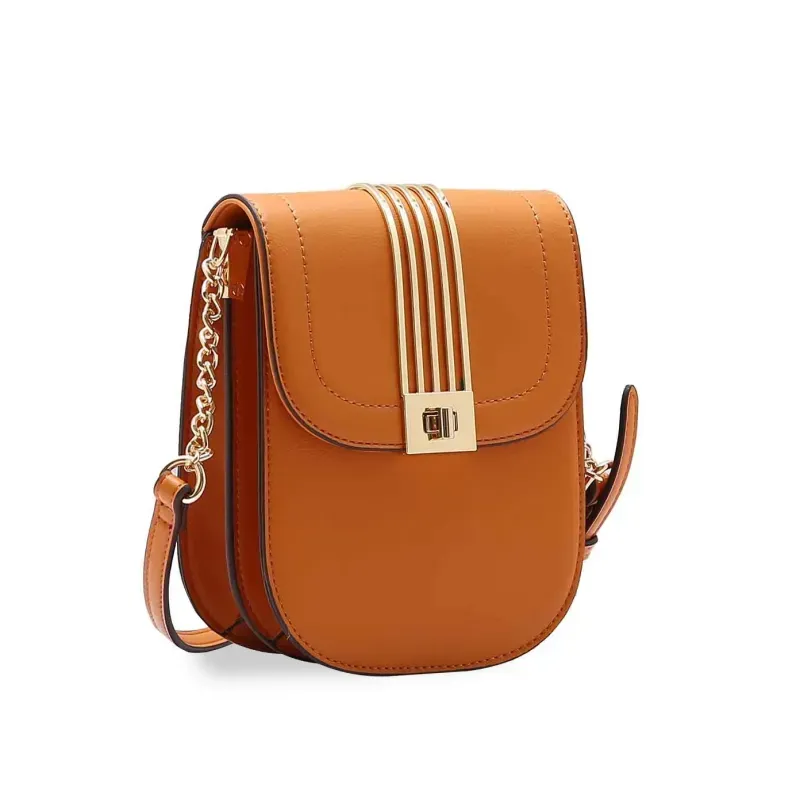 Bolsa Transversal Atemporal Chenson Caramelo Feminina UNICO