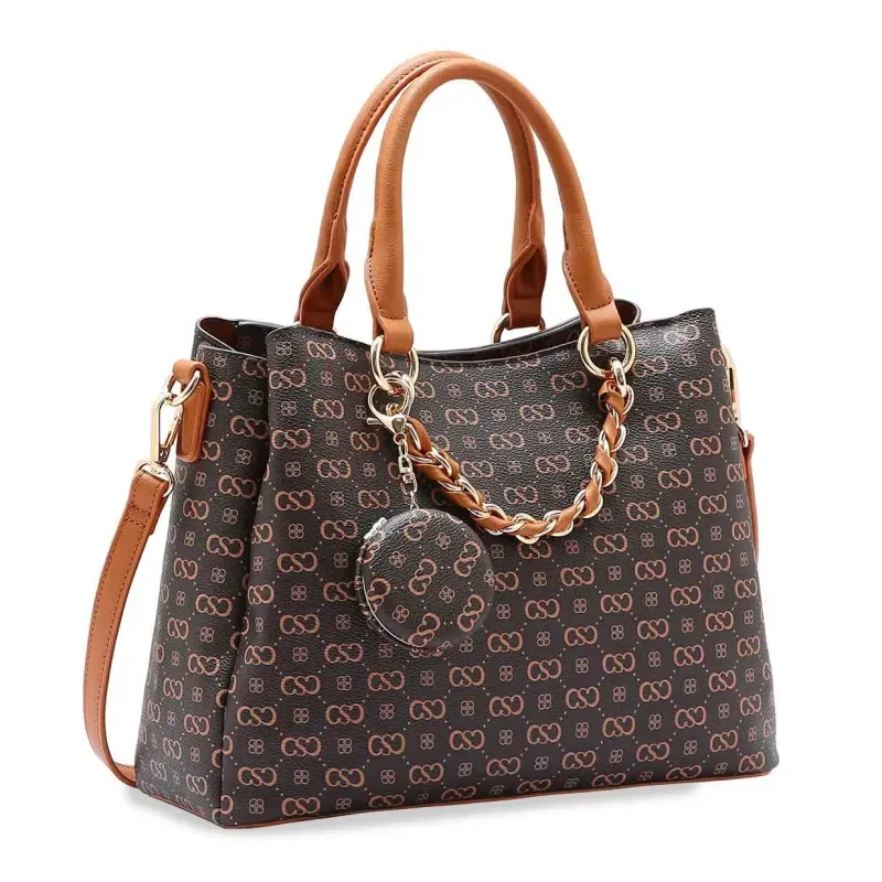 Bolsa De Mão Chenson Feminina Café UNICO