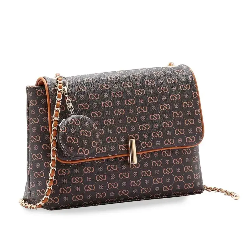 Bolsa Chenson Original Elegance Luxo Feminina Marrom UNICO