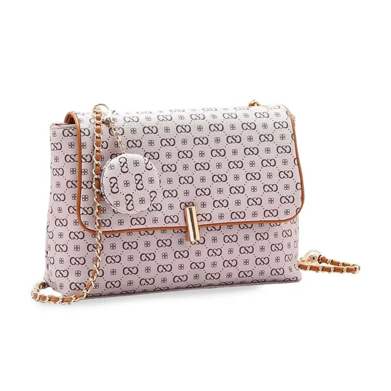 Bolsa Chenson Elegance Luxo PU Feminina Bege UNICO
