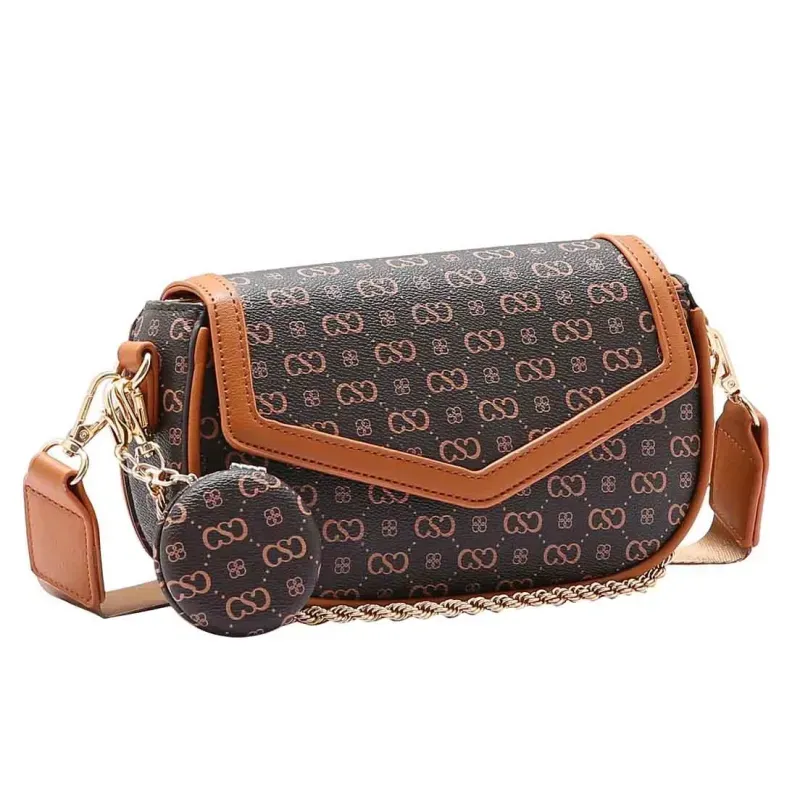 Bolsa Ombro Chenson Original Elegance Luxo Feminina Marrom Bolsa Chenson Original Elegance Luxo Ombro Feminino Café