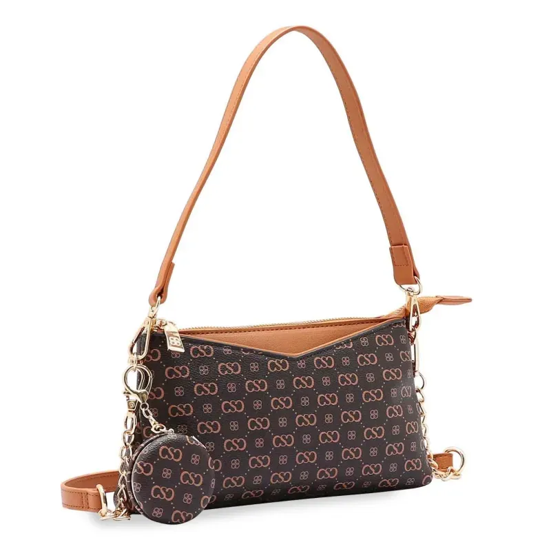 Bolsa De Ombro Chenson Elegance Luxo Feminina Marrom UNICO