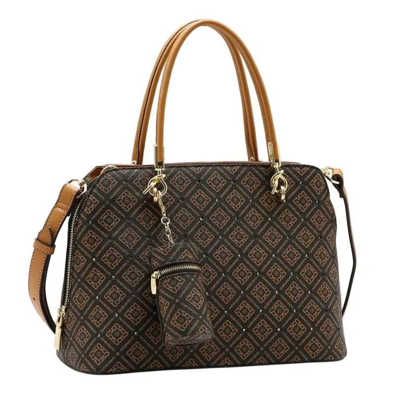 Bolsa Feminina Chenson Café Monograma UNICO
