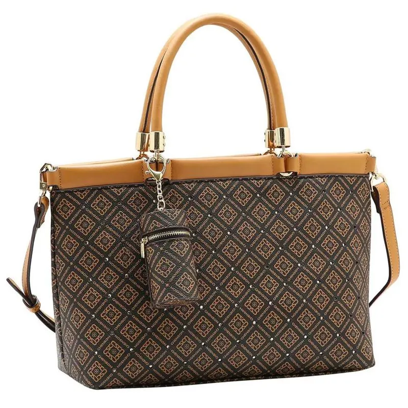 Bolsa de Mão Feminina Chenson Monograma Marrom 3485465 UNICO