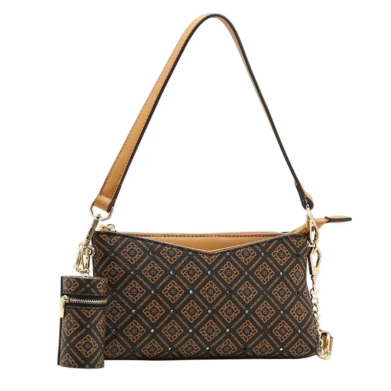 Bolsa Chenson Ombro Monograma Luxo Café UNICO