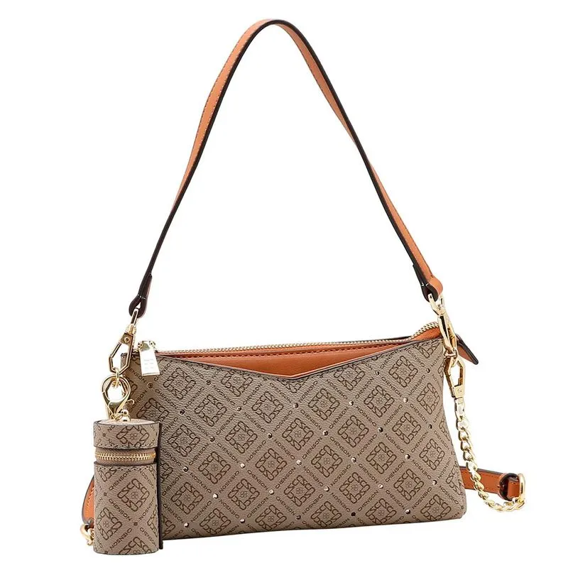 Bolsa de Ombro Feminina Chenson Bege 3485470 UNICO