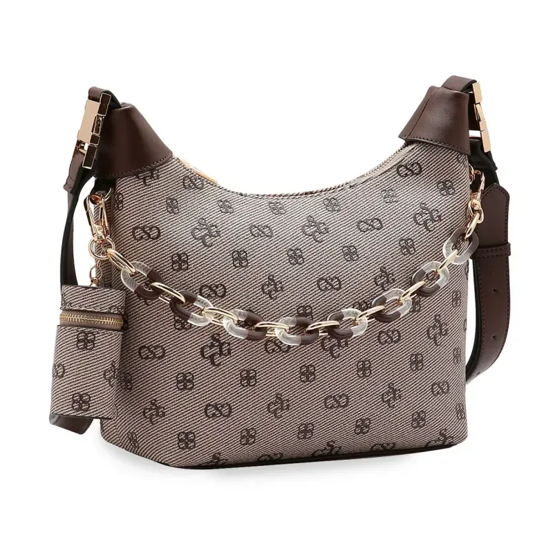 Bolsa Transversal Chenson Monograma Atemporal Feminina Café UNICO