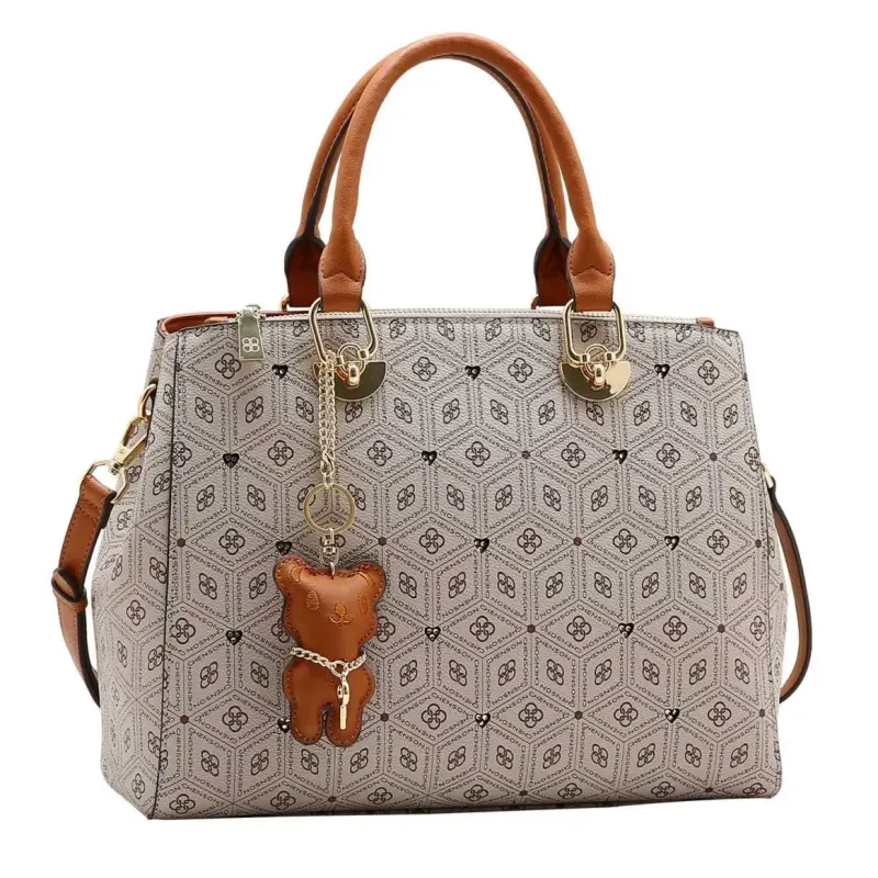 Bolsa Feminina Chenson Creme Coração Cristal UNICO
