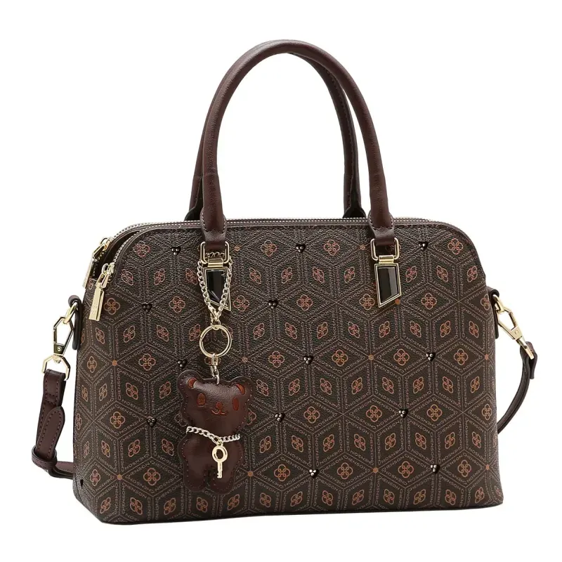 Bolsa Café Chenson Mão Coração Cristal UNICO