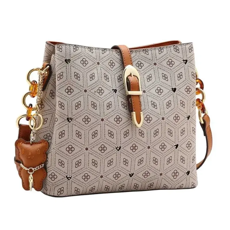 Bolsa Chenson Transversal Coração Cristal Bege UNICO