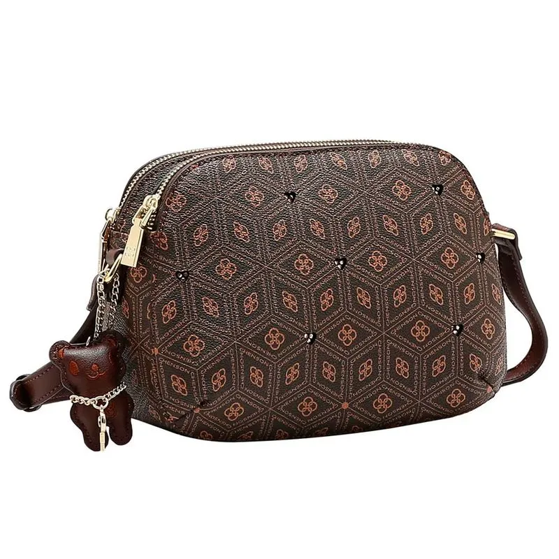 Bolsa Transversal Feminina Chenson Marrom 3485492 UNICO