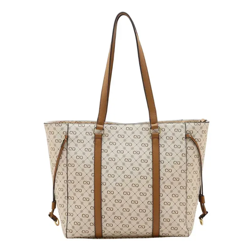 Bolsa Ombro Chenson Bege Monograma + Necessarie UNICO