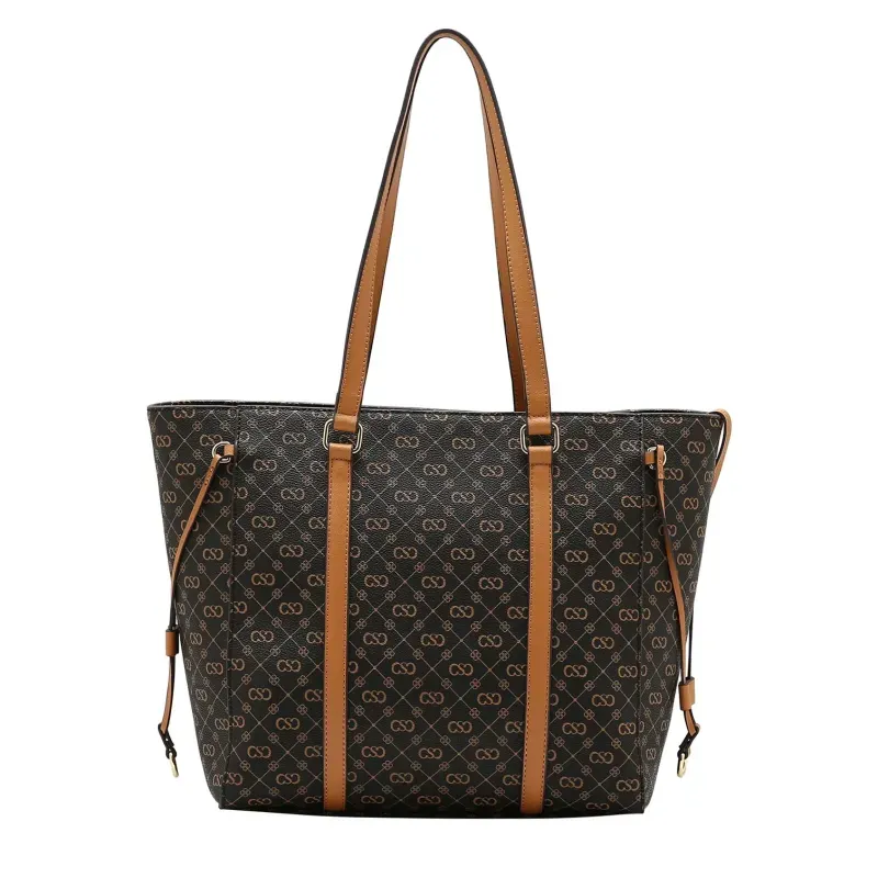 Bolsa Ombro Chenson Café Monograma + Necessarie UNICO