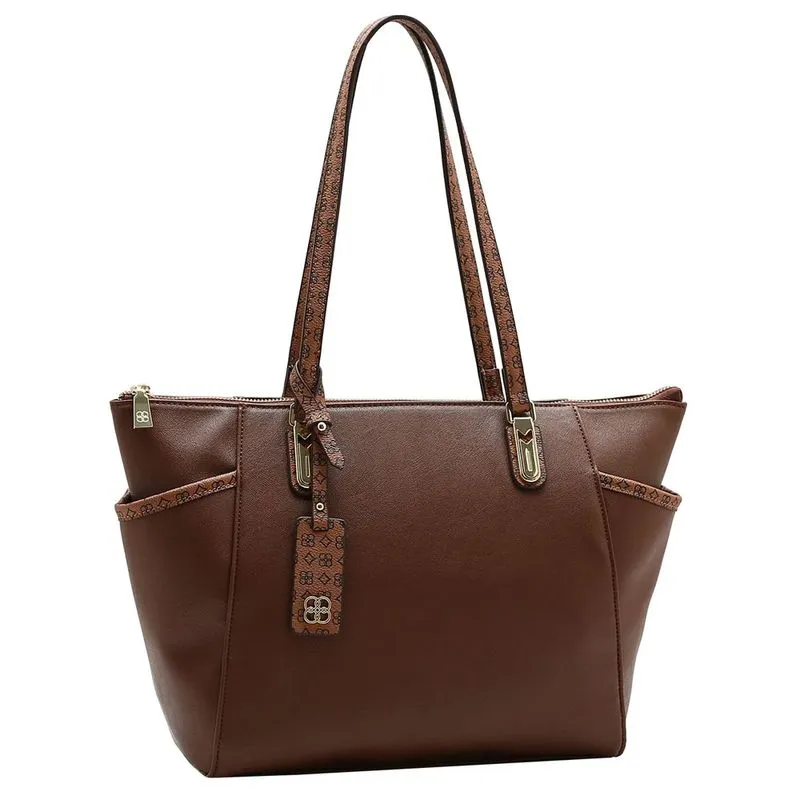 Bolsa de Ombro Feminina Chenson Marrom 3485543 UNICO