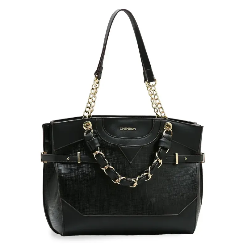 Bolsa Luxo Contemporâneo Chenson Feminina Preto UNICO