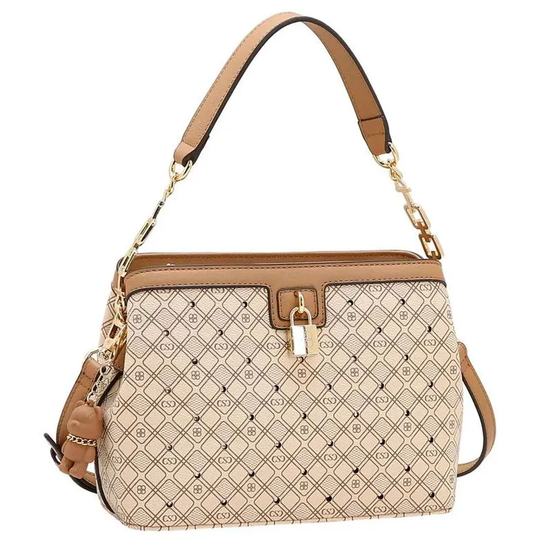 Bolsa de Ombro Feminina Chenson Bege 3485758 UNICO