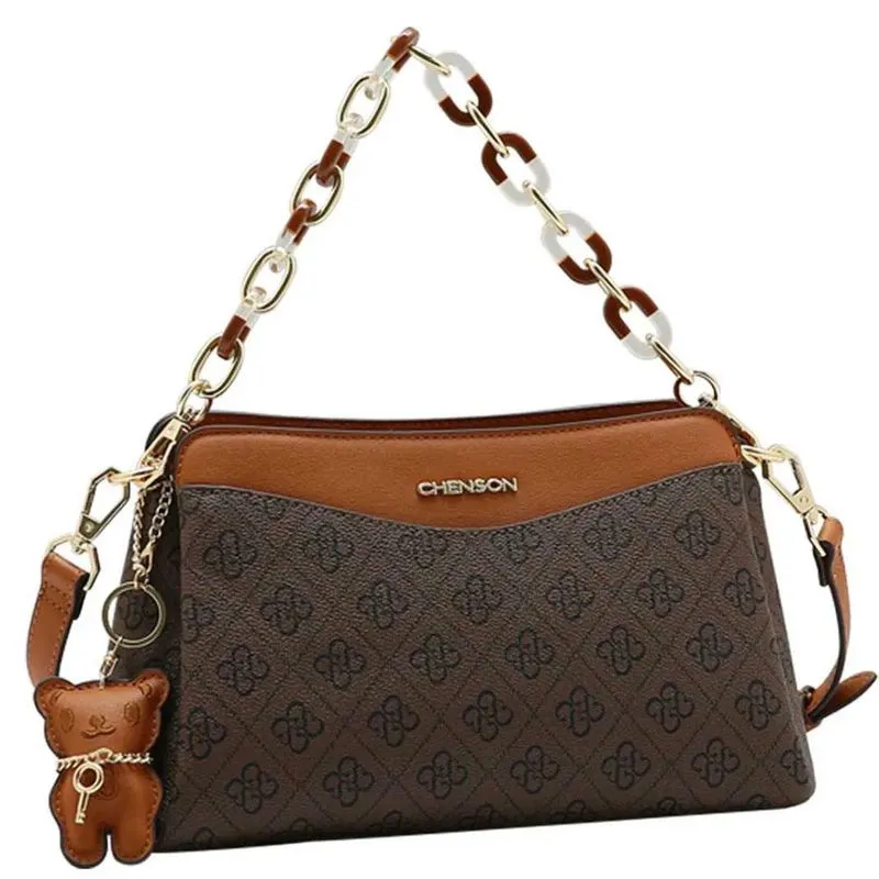 Bolsa Transversal Feminina Chenson Marrom 3485786 UNICO