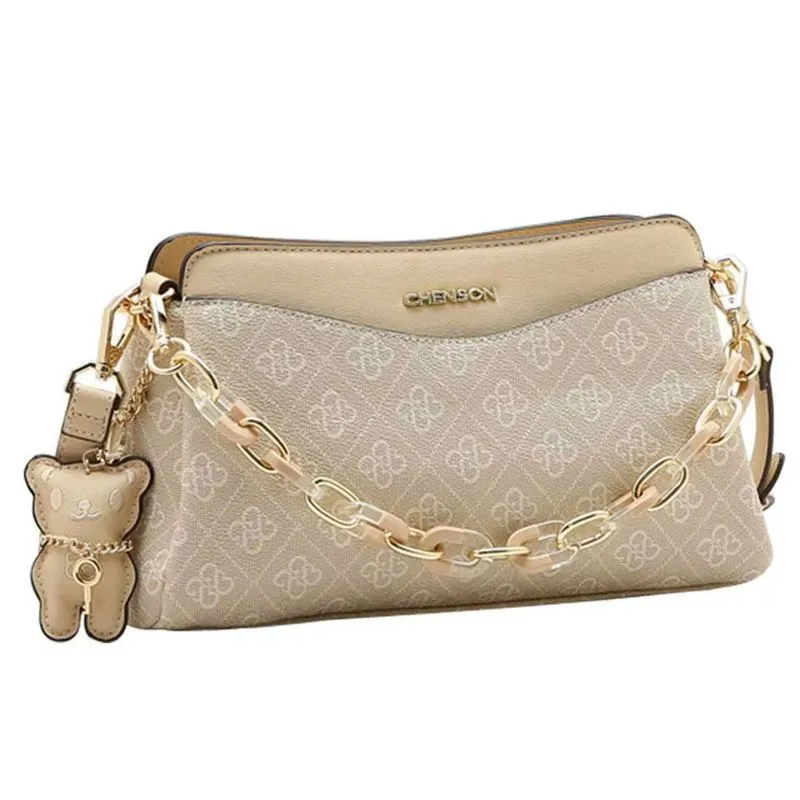 Bolsa Transversal Feminina Chenson Bege 3485786 UNICO