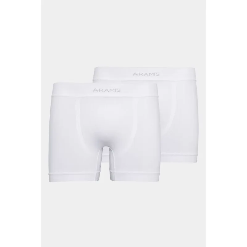 Kit 2 Cuecas Boxer Sem Costura Branco - GG