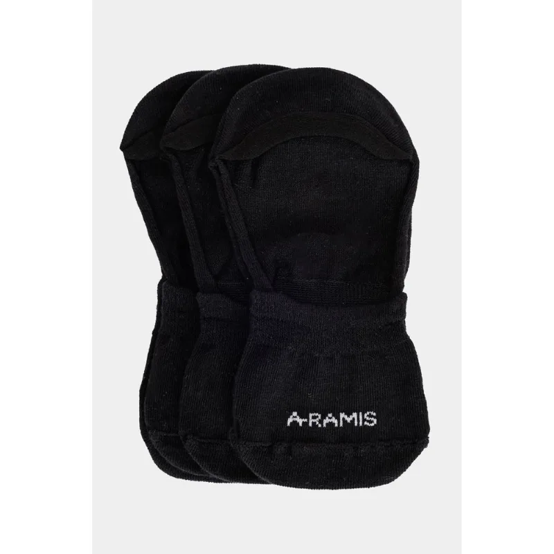Kit Meia Invisível Algodão Preto - UN