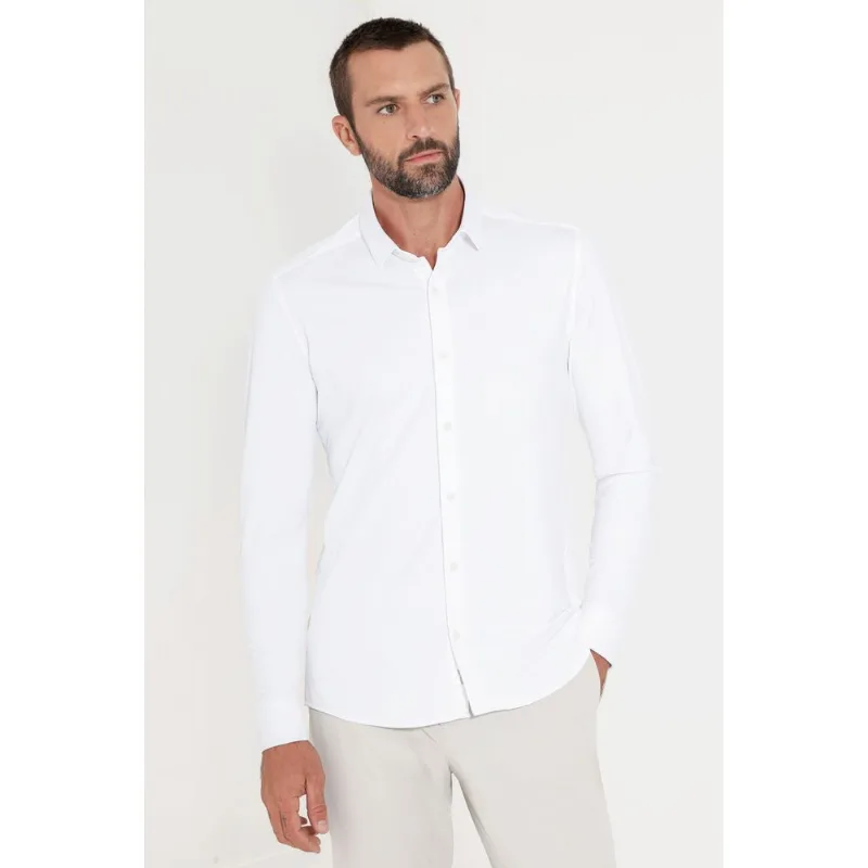 Camisa Energy Boost Manga Longa Branco - GG