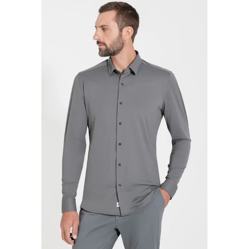 Camisa Manga Longa Tech Grafeno Missão Impossível Cinza Grafite - XGG