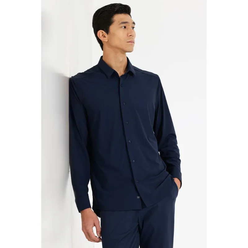 Camisa Tech Stretch Manga Longa Missão Impossível Marinho - M